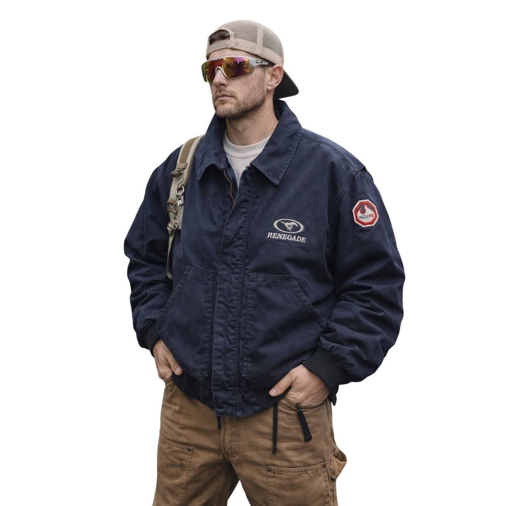 WALLS FR Heavy Canvas Flame Resistant Insulated Work Jacket Men's Size XL